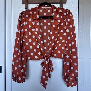 Burnt Orange Blouse